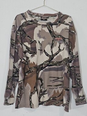 Predator Men's Long Sleeve Camouflage Shirt in Brown & Tan  Sz XL Outdoor